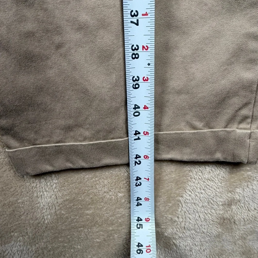 Orvis Sporting Traditions Men 42 Khaki Cotton Twill Cargo Pants‎ Reinforced Seat
